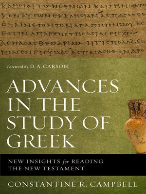 cover image of Advances in the Study of Greek